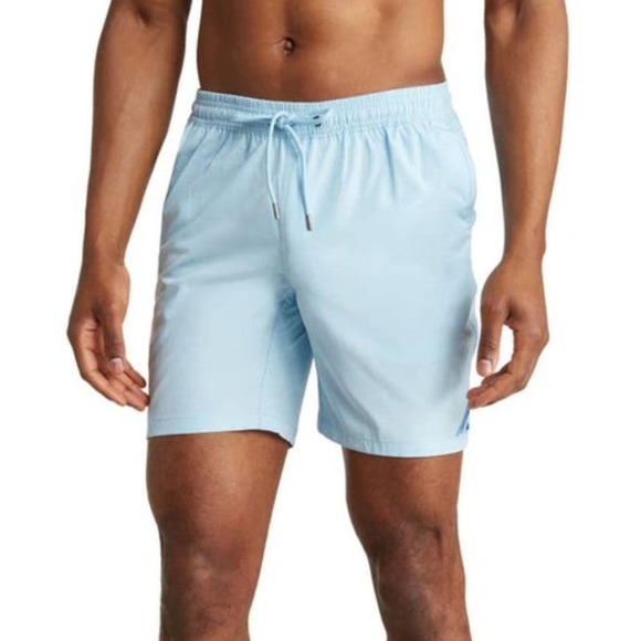 Mr. Swim Pastel Blue Striped Technical Swim Short NWT Size 2XL - Picture 1 of 9